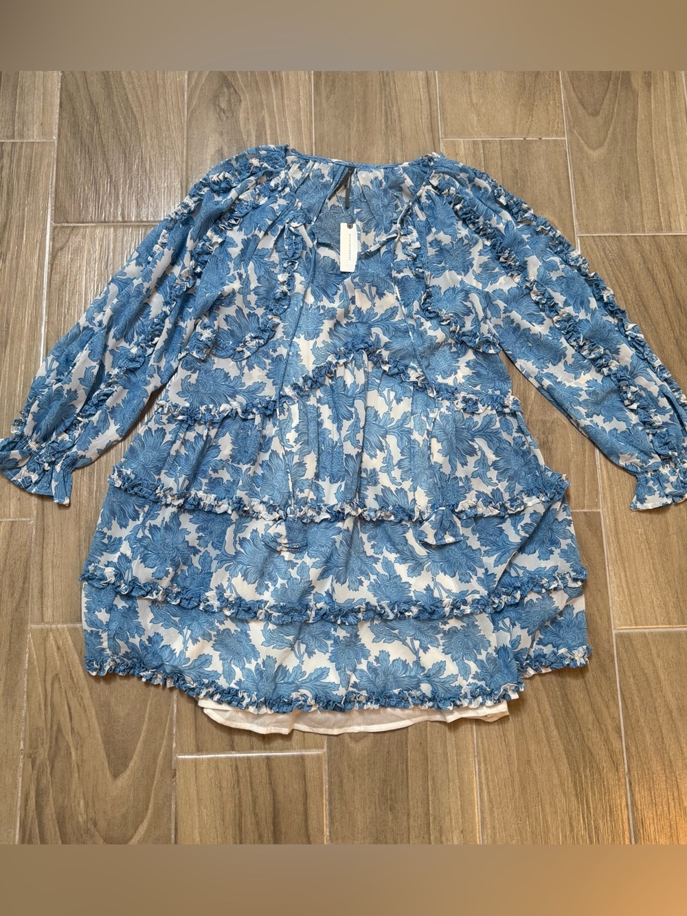 Anthropologie Ruffled Mini Dress - Picture 4 of 8